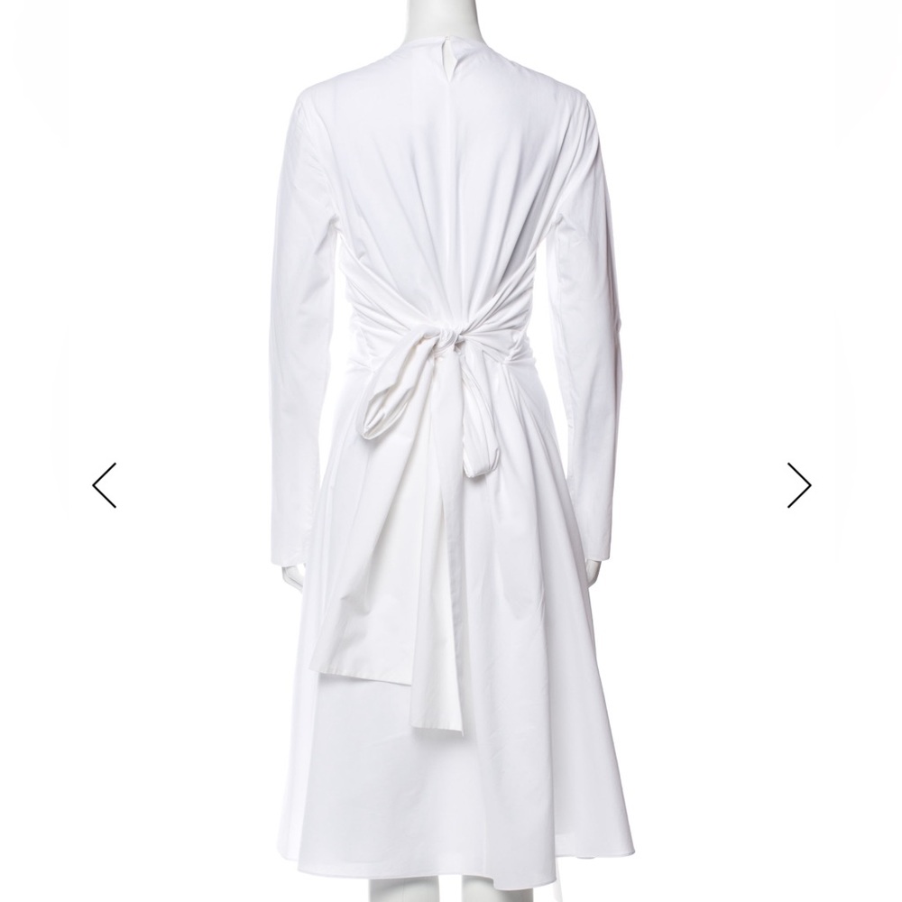 Chic Long-Sleeve White Dress